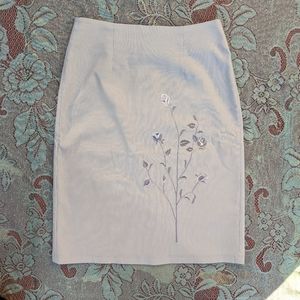 VTG Pastel Floral Embroidered Skirt